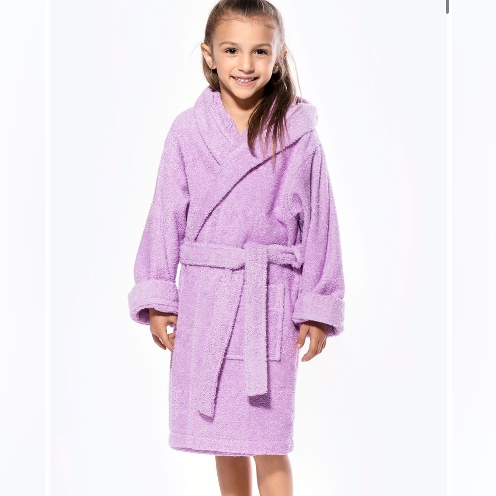 Cozy Lavender Hooded Robe